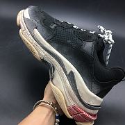 Balenciaga Triple S Black White Red ( Worn Look)  - 2