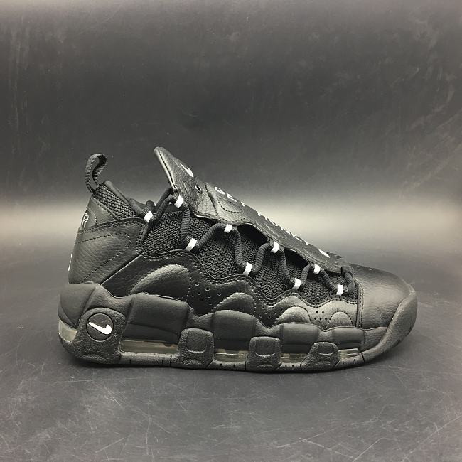 Nike Air More Money Black Metallic Silver  - 1