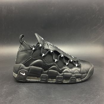 Nike Air More Money Black Metallic Silver 