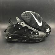 Nike Air More Money Black Metallic Silver  - 4