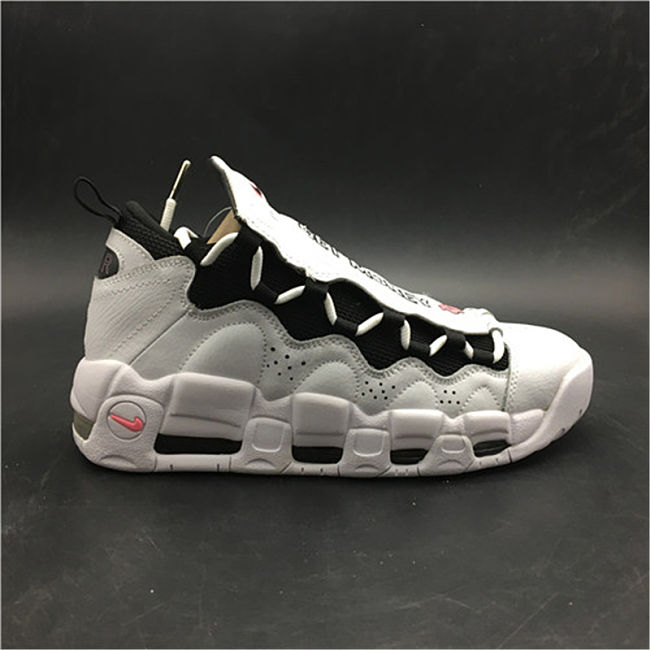 Nike Air More Money White Black Coral Chalk  - 1