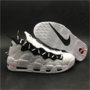 Nike Air More Money White Black Coral Chalk  - 2