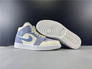 Air Jordan 1 Mid Mixed Textures Blue DA4666-100 - 1