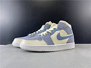 Air Jordan 1 Mid Mixed Textures Blue DA4666-100 - 2