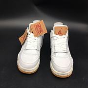 Air Jordan 4 Retro Levi's White (Levi's Tag) AO2571-100 - 6