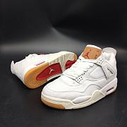 Air Jordan 4 Retro Levi's White (Levi's Tag) AO2571-100 - 5