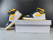 Air Jordan 1 Mid Laser Yellow Black  CV5276-107 - 2