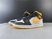 Air Jordan 1 Mid Laser Yellow Black  CV5276-107 - 4