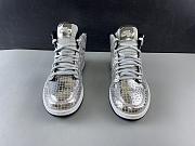 Air Jordan 1 Mid SE Disco Metallic Silver  CU9304-001 - 6