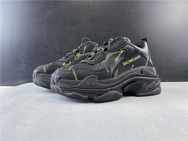 Belenciaga Triple S Black Logo - 1