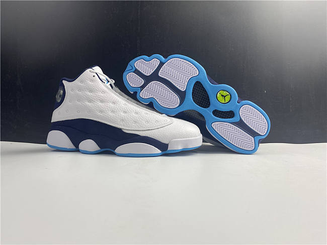 Jordan 13 Retro White Obsidian Powder Blue  - 1