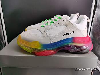 Balenciaga Triple S Clear Sole Rainbow 