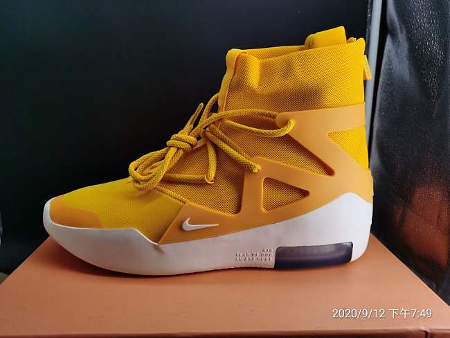 Nike Air Fear Of God 1 Yellow  - 1