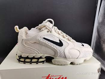 STUSSY x NIKE AIR ZOOM SPIRIDON CAGE 2 FOSSIL AND BLACK