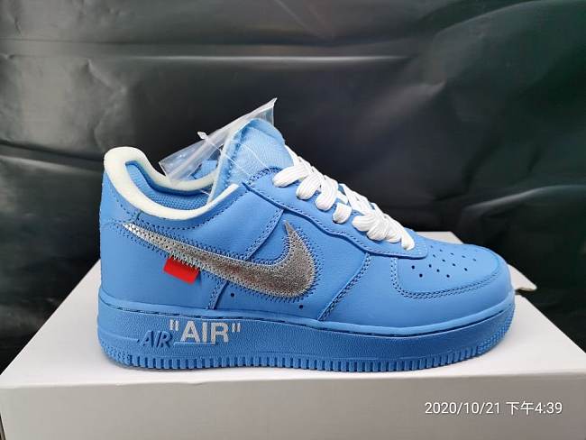 NIKE AIR FORCE 1 LOW x OFF-WHITE MCA UNIVERSITY BLUE CI1173-400 - 1