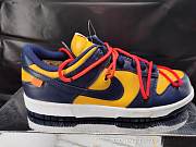 NIKE DUNK LOW x OFF-WHITE  UNIVERSITY GOLD MIDNIGHT NAVY  - 3