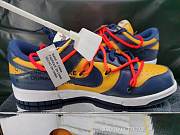 NIKE DUNK LOW x OFF-WHITE  UNIVERSITY GOLD MIDNIGHT NAVY  - 5