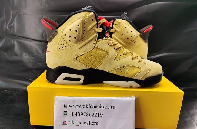 Air Jordan 6 x Travis Scott  Yellow - 1