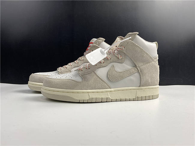 Nike Dunk High Grey White - 1