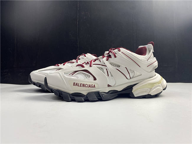 Balenciaga Track White Burgundy - 1