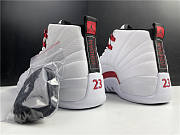 Jordan 12 Retro White University Red - 4