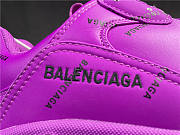 Balenciaga Triple S Allover Logo Dark Pink  - 5