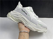 Balenciaga Triple S Allover Logo White Green  - 3