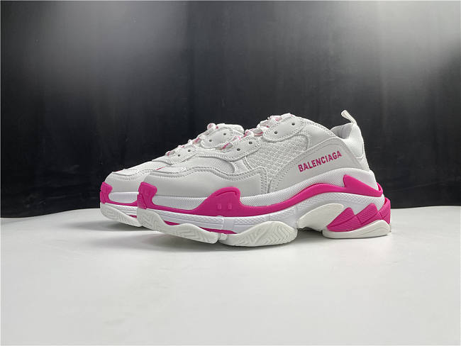 Balenciaga Triple S White Dark Pink  - 1