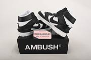 Nike Dunk High Ambush Black White  - 5