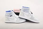 Air Jordan 1 Retro High Zoom White Racer Blue CK6637-104  - 3