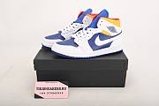 Air Jordan 1 Mid Royal Blue Laser Orange 554724-131 - 5