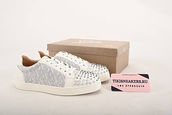 LBT White Louis Junior Spikes Sneakers 