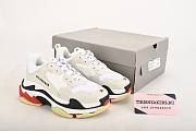 Balenciaga Triple S White Black Red - 1