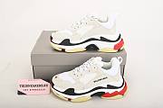 Balenciaga Triple S White Black Red - 4