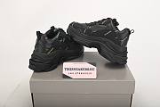 Balenciaga Triple S Allover Logo Black Colorful  - 5