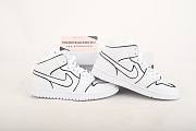 Air Jordan 1 Mid Iridescent Reflective White CK6587-100 - 6