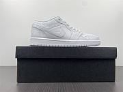 Air Jordan 1 Low Triple White Tumbled Leather 553558-130 - 2