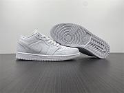 Air Jordan 1 Low Triple White Tumbled Leather 553558-130 - 3