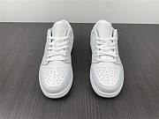 Air Jordan 1 Low Triple White Tumbled Leather 553558-130 - 5