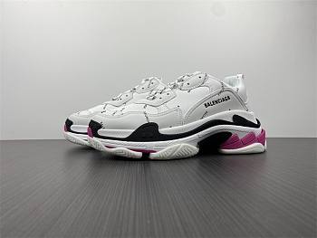 Balenciaga Triple S Allover Logo White Pink 524039W3CN36000 