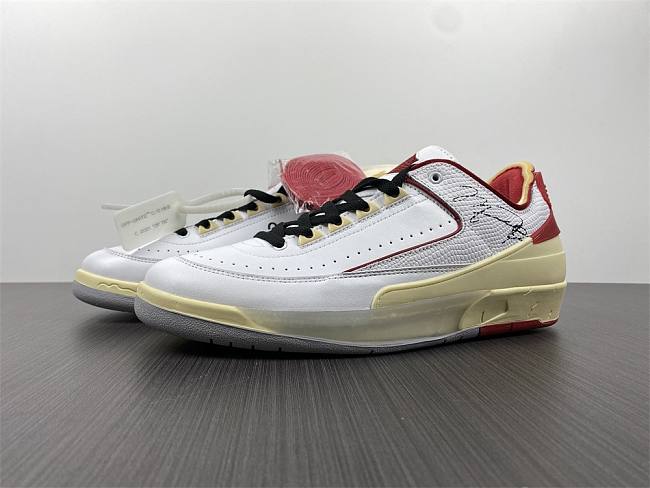 Air Jordan 2 Retro Low SP Off-White White Red DJ4375-106 - 1