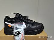 NIKE AIR FORCE 1 x OFF- WHITE BLACK WHITE AO4606-001  - 4