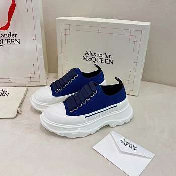 Alexander McQueen Tread Slick Lace Up Navy