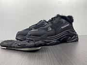 Balenciaga Triple S Fake Fur Black 668562W3CQ51000 - 2