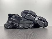 Balenciaga Triple S Fake Fur Black 668562W3CQ51000 - 3