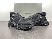 Balenciaga Triple S Fake Fur Black 668562W3CQ51000 - 6