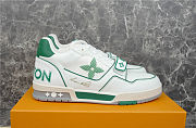 Louis Vuitton Top Sneaker White Green - 1