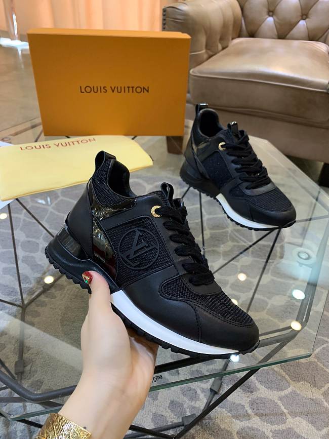 Luis Vuitton Run Away Sneaker Black - 1