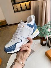 Luis Vuitton Run Away Sneaker White Blue - 5