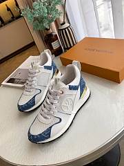 Luis Vuitton Run Away Sneaker White Blue - 3